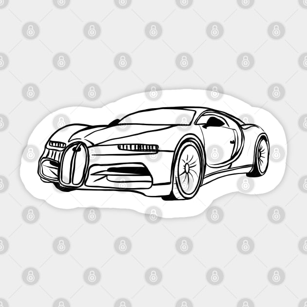 Luxury Car Sticker by Svetlana Pelin